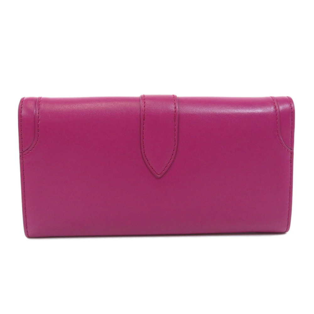 Salvatore Ferragamo Wallet motif long calfskin Gancini Black